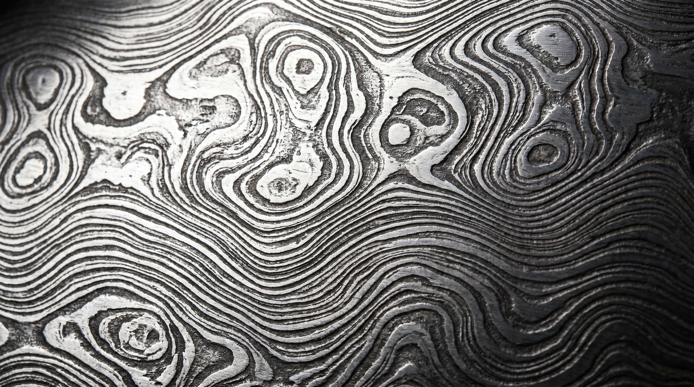 Damascus steel layers